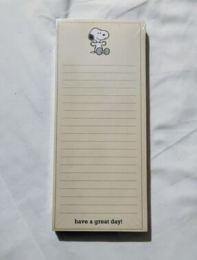 Graphique De France Cream and Black Snoopy Lined Notepad